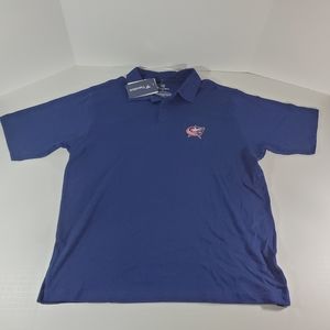 NWT NHL Fanatics Men’s Columbus Blue Jackets Authentic Polo Logo | SIZE 2XL XXL